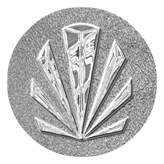 DAROUND 602 SL SH SL Silver Sunburst Shimmer Silver Background